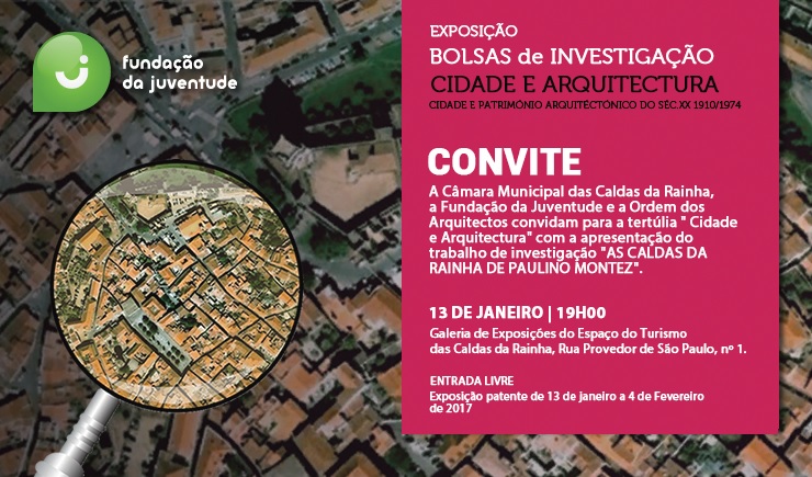Tert&uacute;lia &ldquo;Cidade e Arquitectura&rdquo; nas Caldas da Rainha dia 13 de Janeiro