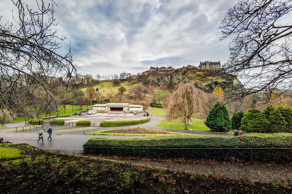 Pavilh&atilde;o em Princes Street Gardens, Edimburgo