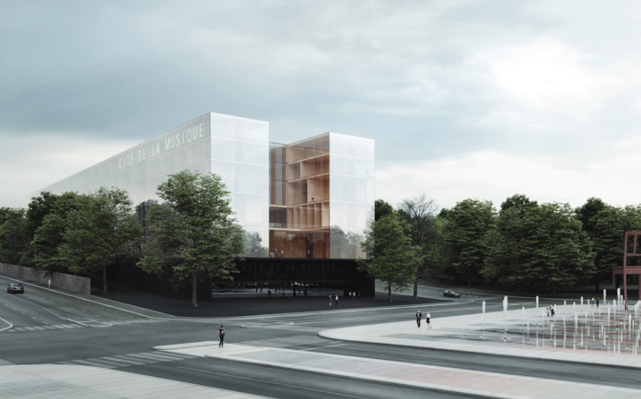 Imagem 3 - Dois projectos portugueses em 1&ordm; e 2&ordm; lugares no concurso para a Cidade da M&uacute;sica, Genebra 