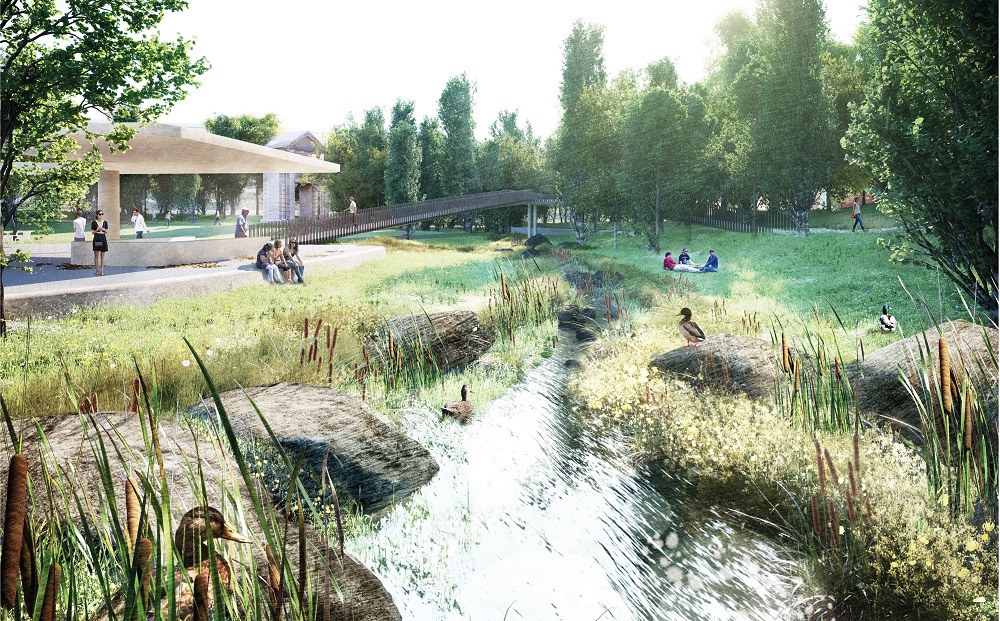 Proposta vencedora do concurso para o Parque Urbano da Pra&ccedil;a de Espanha dos NPK e Atelier RUA foi apresentada hoje