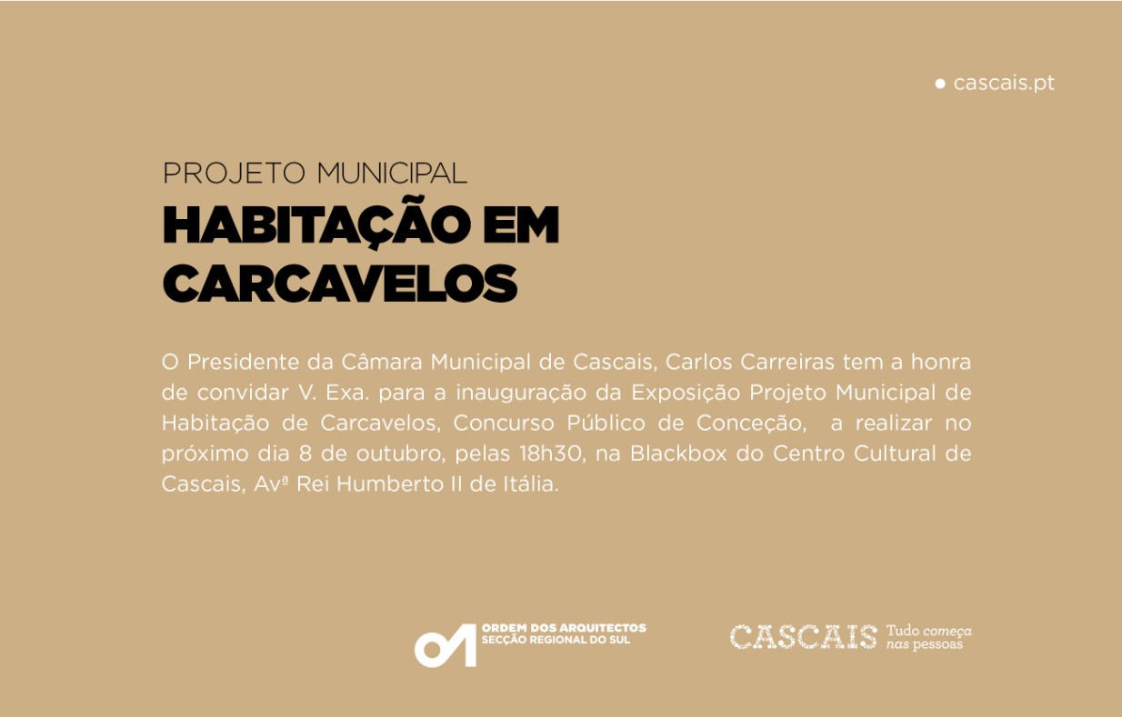 Exposi&ccedil;&atilde;o do concurso Projeto Municipal de Habita&ccedil;&atilde;o em Carcavelos