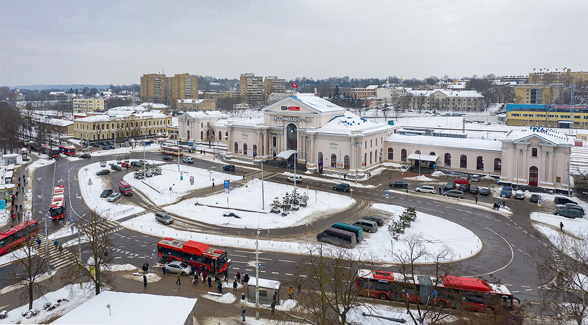 Terminal de transportes em Vilnius, Litu&acirc;nia